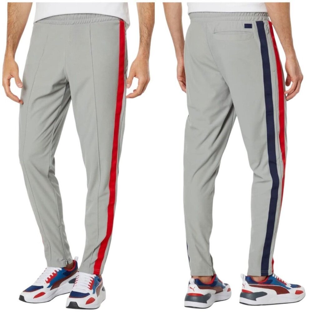 PUMA TMC Mens Size XS Cool Gray Side Stripe Marathon Ohio Playa Casual Pants NWT